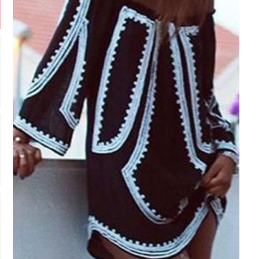 🌺Printed Off Shoulder Casual Mini Dress!🌺 - Picture 2 of 6
