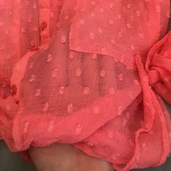 Coral Crop Top - Picture 3 of 3