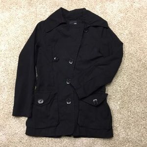 Black Button-down Coat