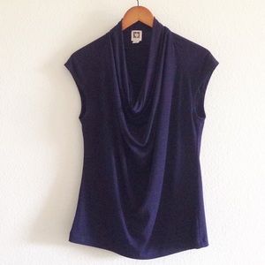Anne Klein Scoop Neck Sleeveless Shirt