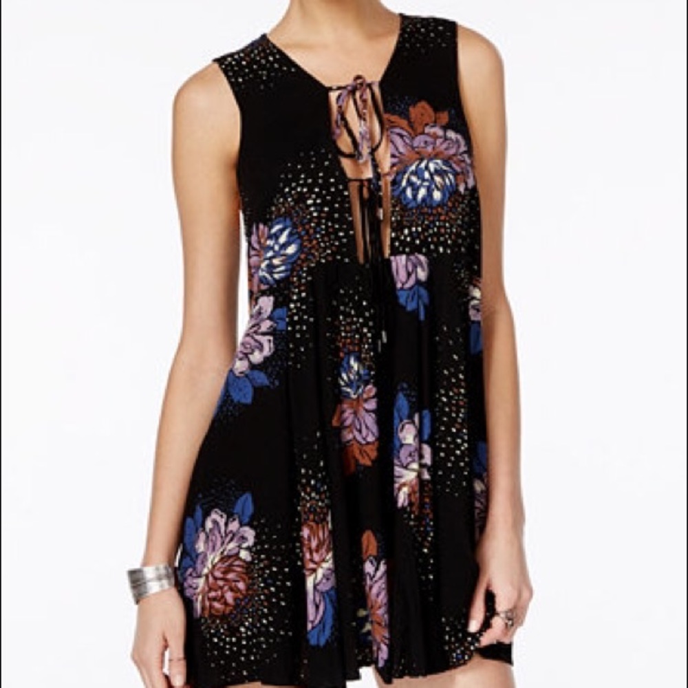 Free People Lovely Day Printed Dress