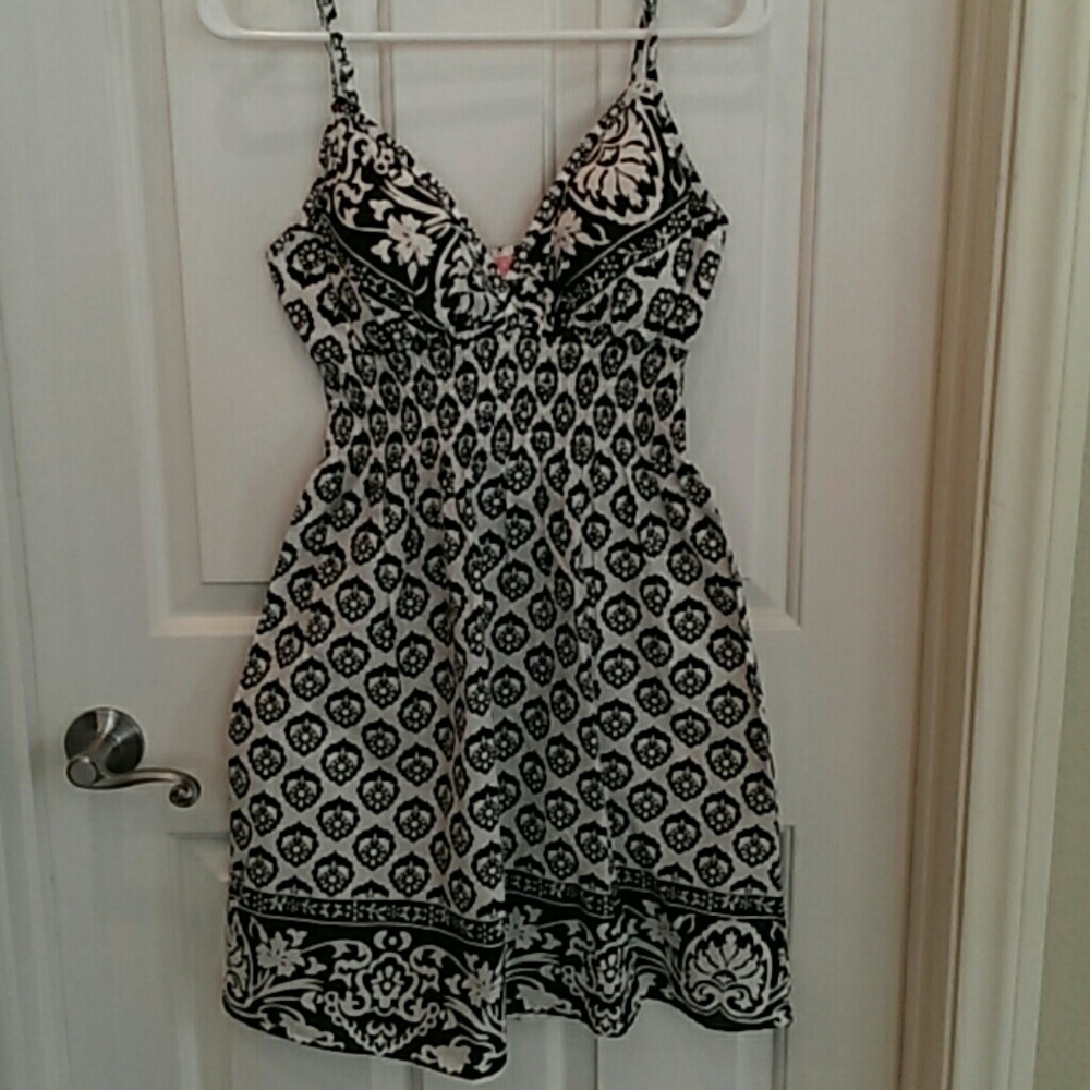 Black & White Summer Sun Dress