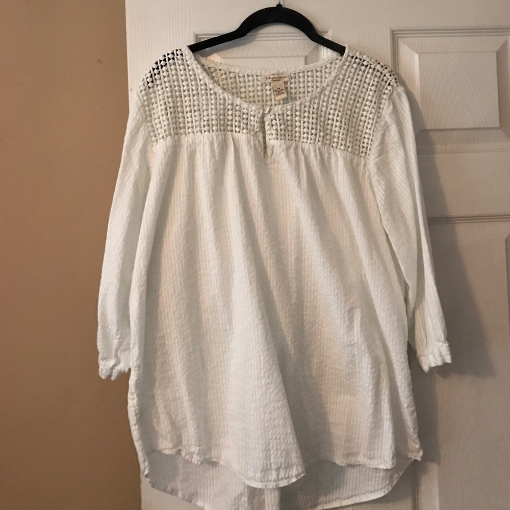 White cotton top