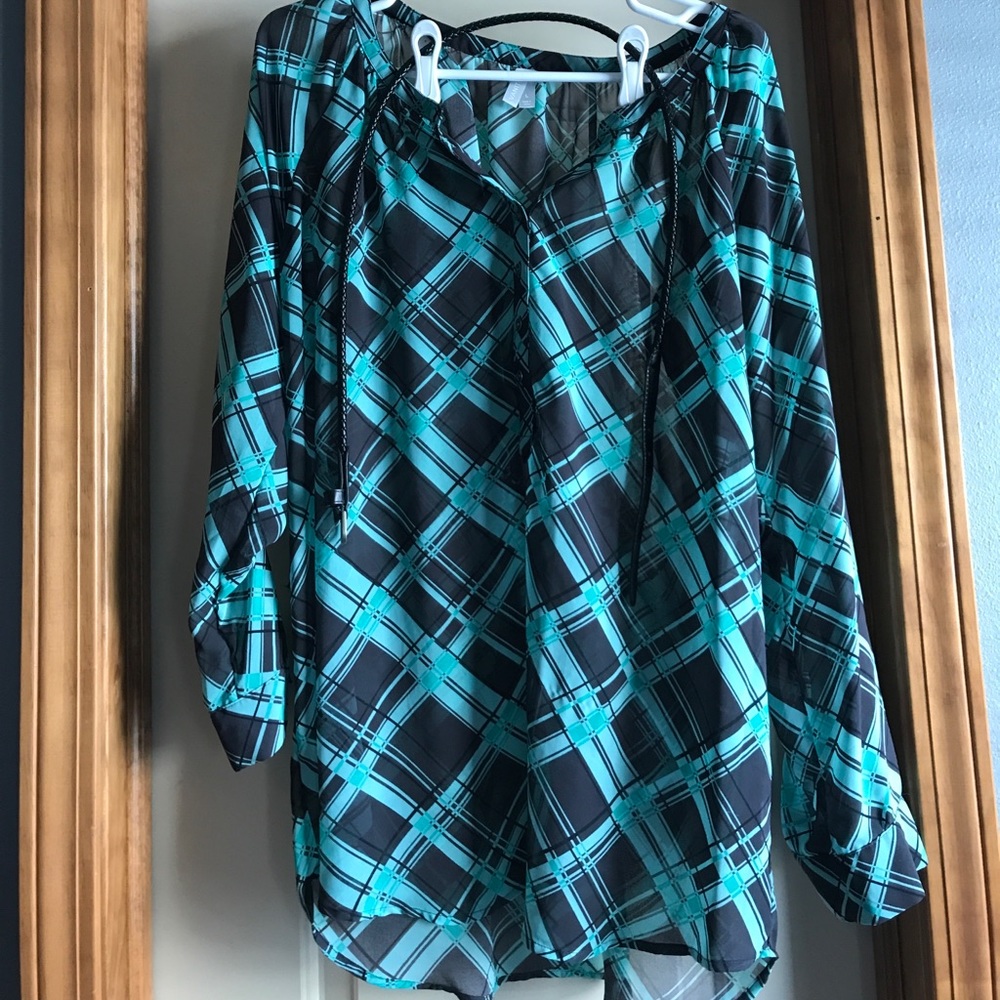 Plaid tunic