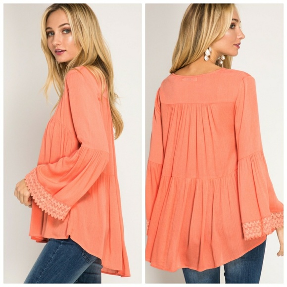 1 left! Boho crochet sleeve top - Picture 3 of 3