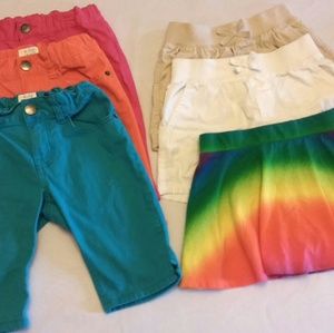 Girls bundle size 7-8 lot of 6 bottoms TCP brand