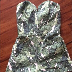 Palm Print Romper