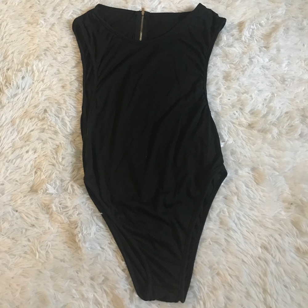 Black Tank Top Body Suit