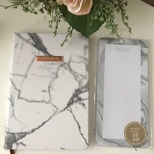 Rose gold, marble design journal & notepad