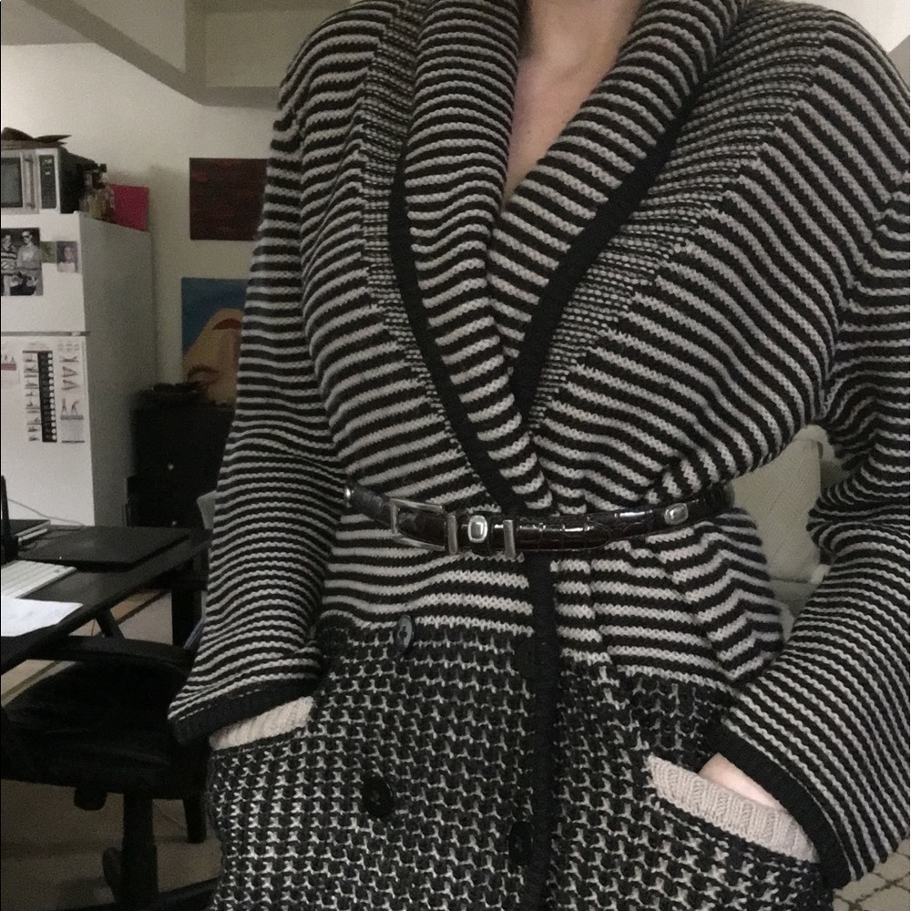 Long double breasted cardigan