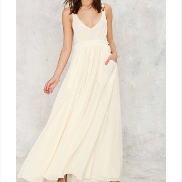White Start Overall Maxi Dress - Picture 2 of 4