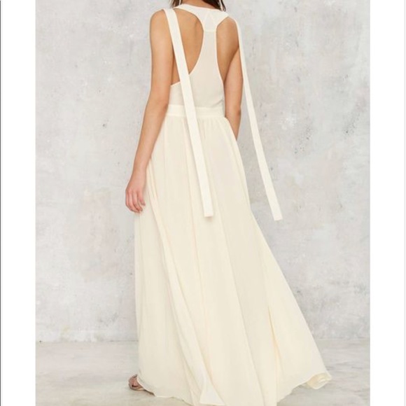 White Start Overall Maxi Dress - Picture 4 of 4