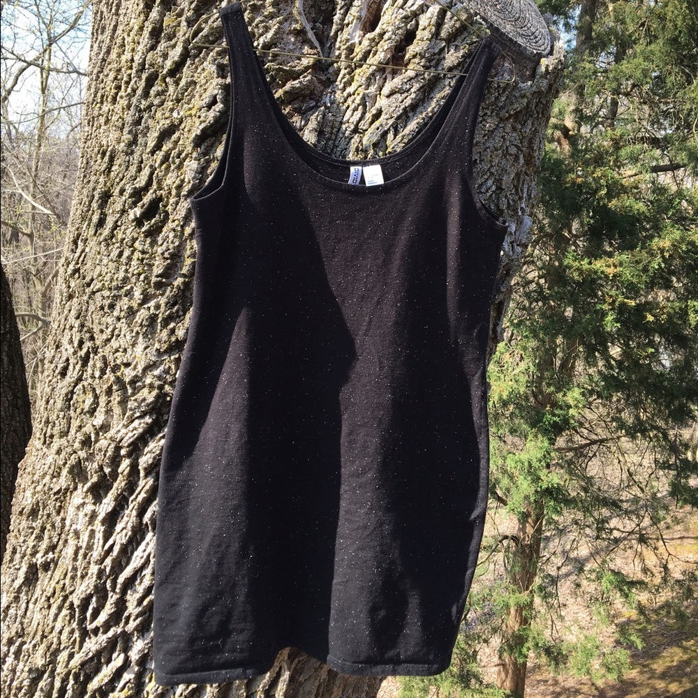 Simple black stretch dress