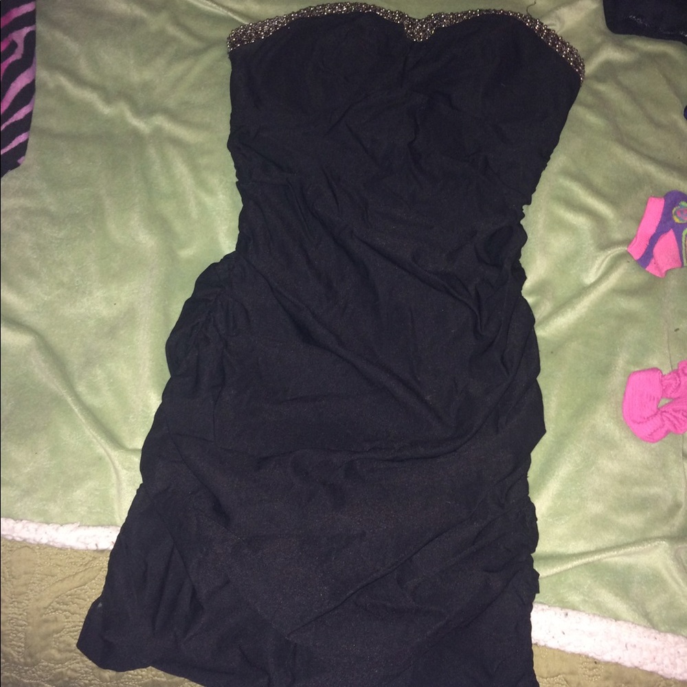 Black tight fitted homecoming dress