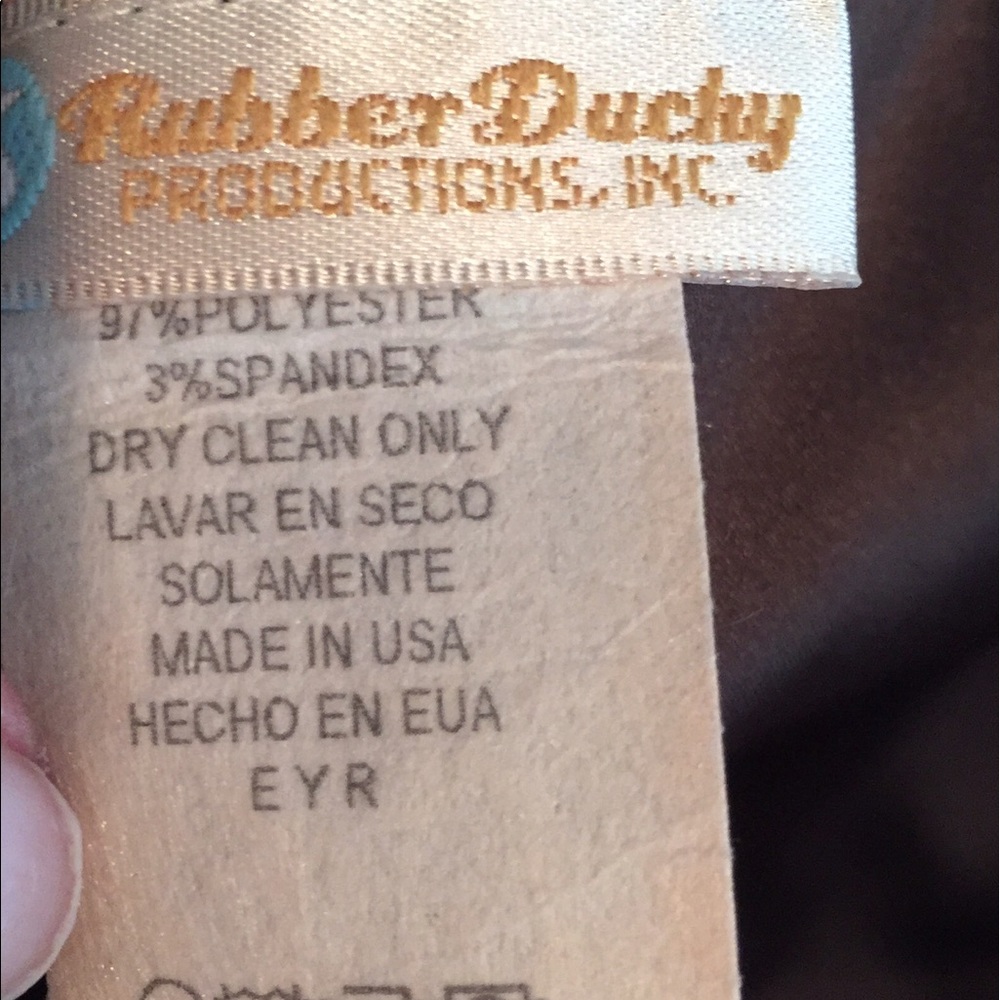 Rubber ducky floor length chocolate brown dress! - Picture 4 of 4