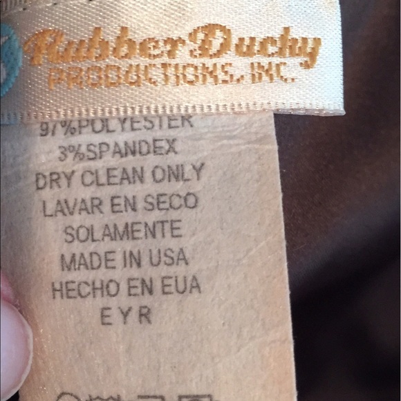 Rubber ducky floor length chocolate brown dress! - Picture 4 of 4