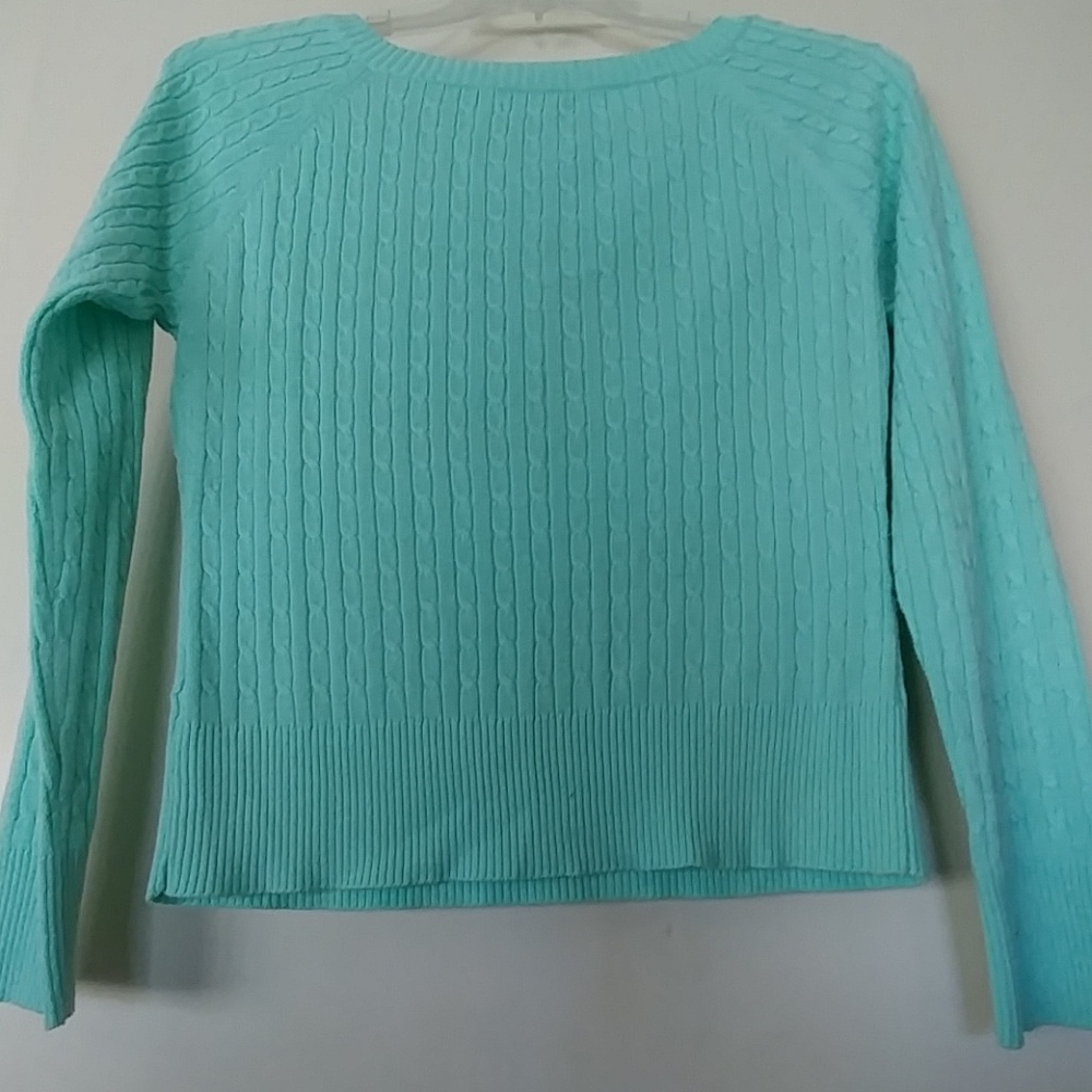 AEROPOSTALE MINT GREEN CROPPED SWEATER SIZE M/L - Picture 5 of 7
