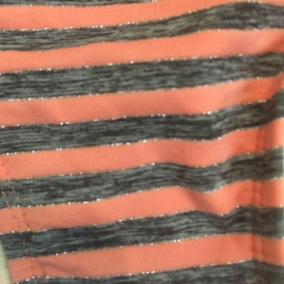 Cute coral and gray and shiny silver bikini - Picture 2 of 2