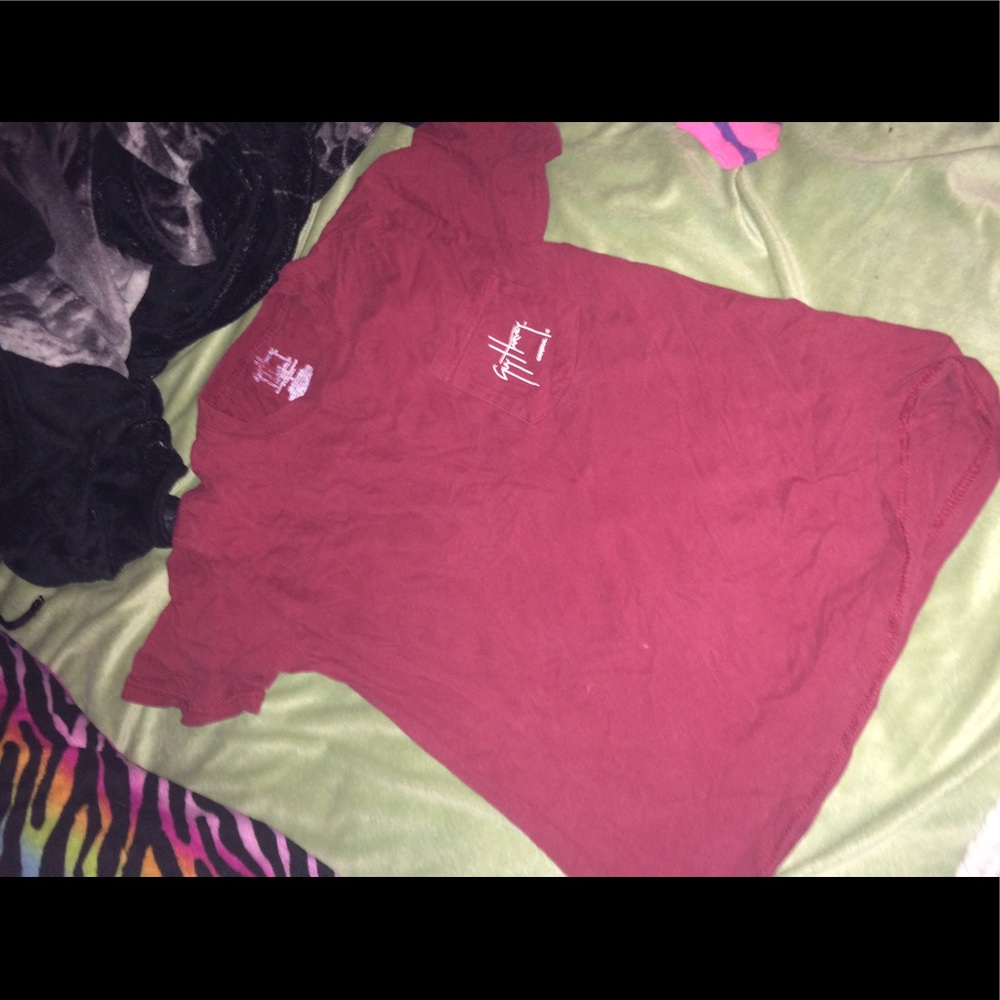 Burgundy Guy Harvey shirt size Small