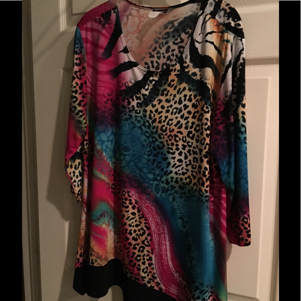 Big Sale! Multi colored animal print tunic.