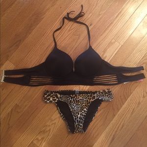 Sexy leopard Victoria's Secret bombshell bikini