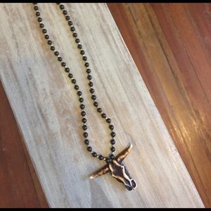 Ram Head Pendant Statement Necklace BPD