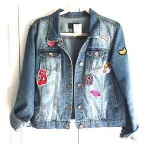 Rad 80s Denim Jacket w/ Patches