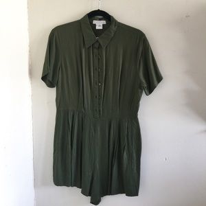 army green romper