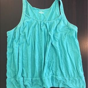 Turquoise Sleeveless Top