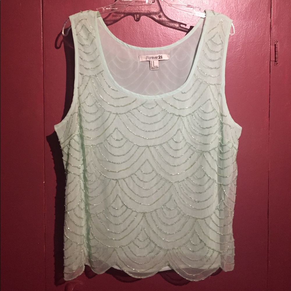 Forever 21 beaded tank top