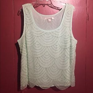 Forever 21 beaded tank top