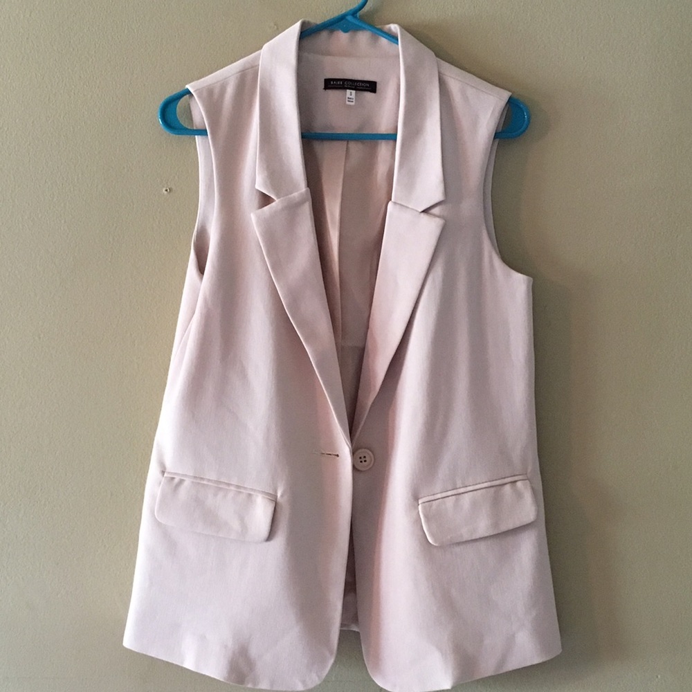 Beige Bajee Collection Vest Size Small