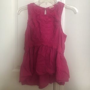 Pink hollister tank