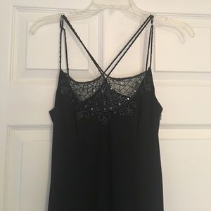 Black embellished dressy dress
