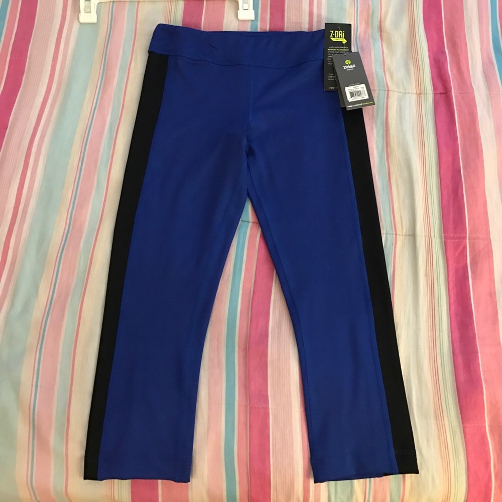 Zumbawear Crop it like it's hot Capri, blue XS