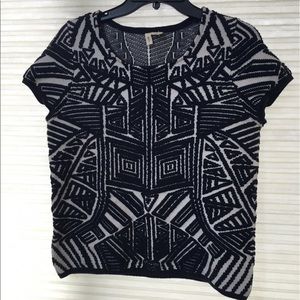 Anthropologie short sleeved sweater