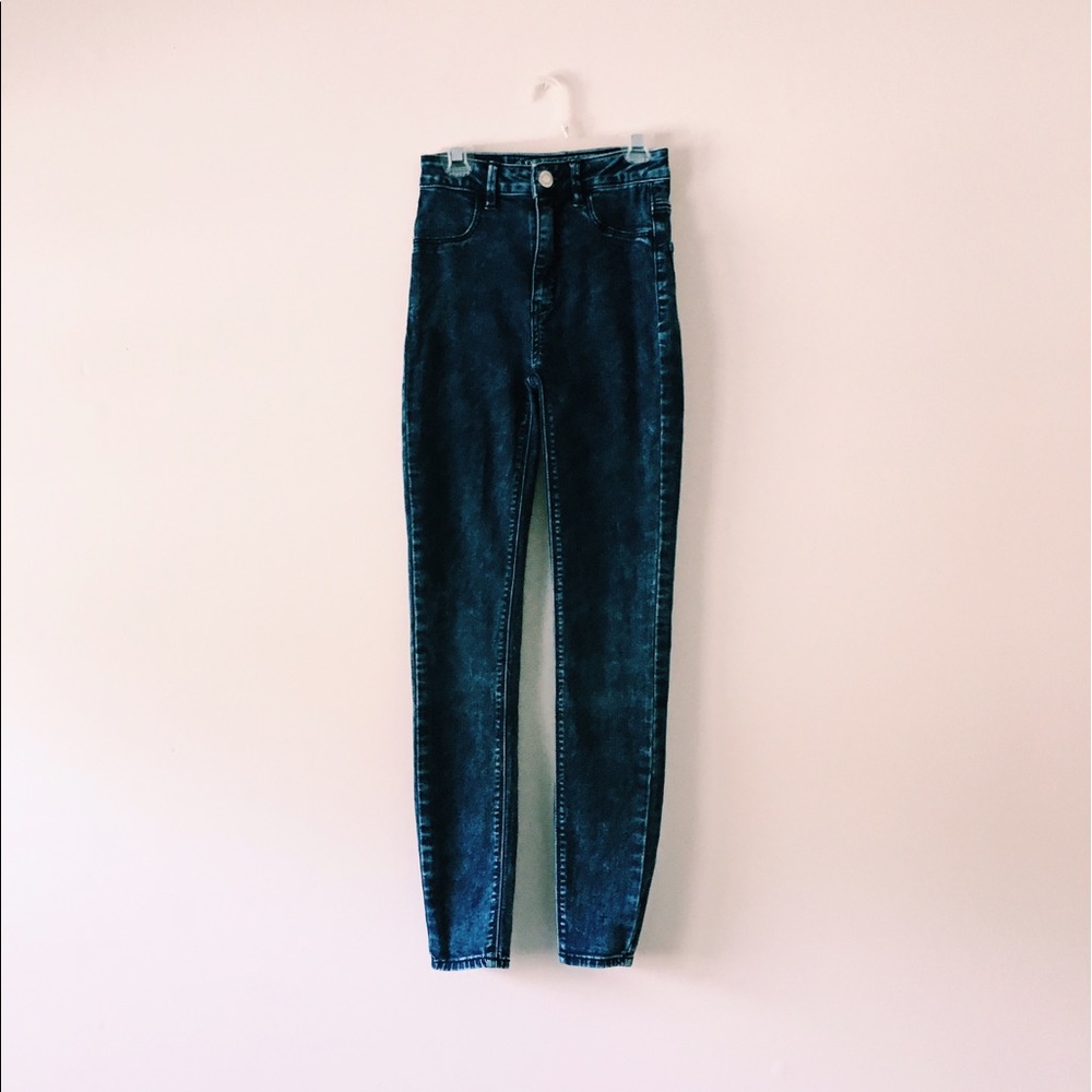 Faded AEO high-waisted skinny jeans