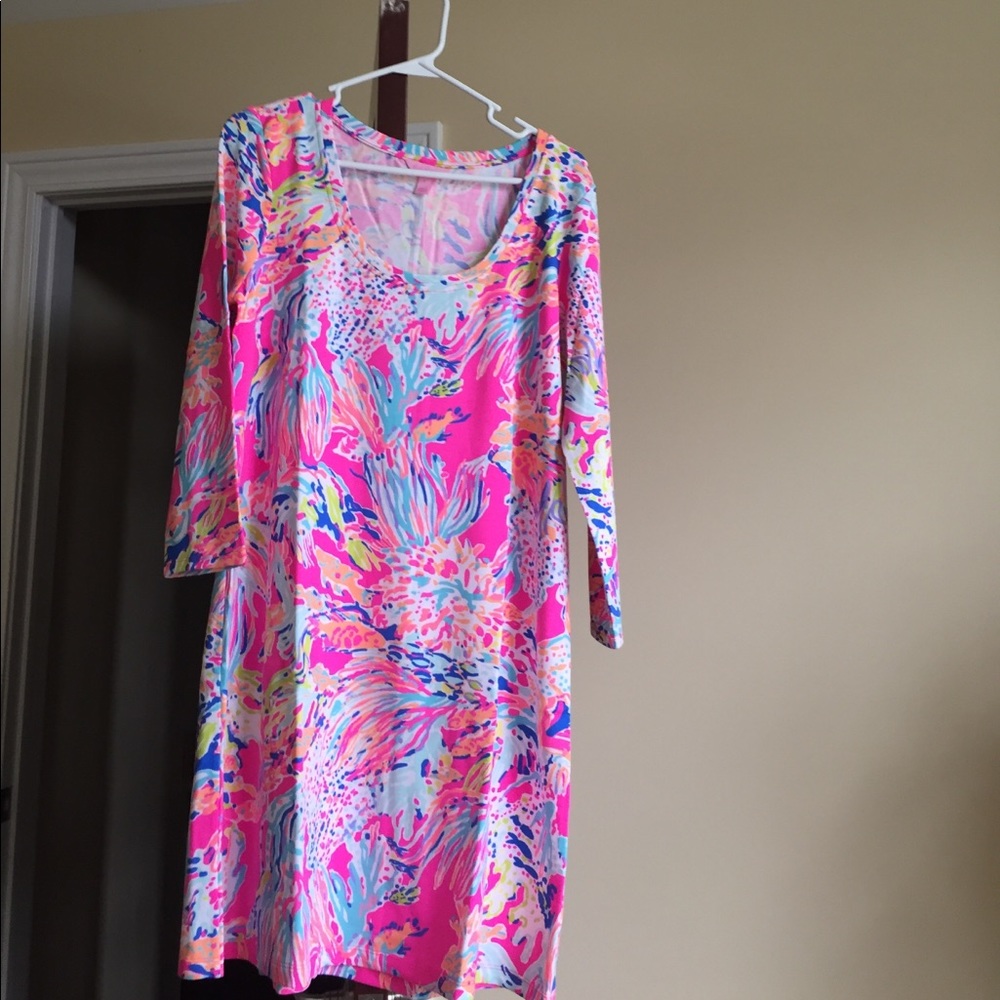 Lilly Pulitzer tiki pink sunken treasure Devon