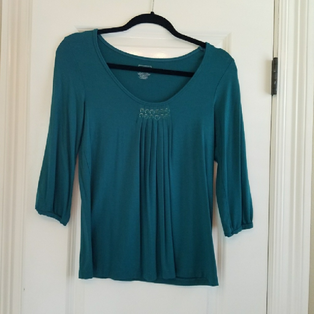 💟 NWOT Teal Half Sleeve Blouse