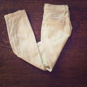 Gap Stretch True Skinny Ankle White Jeans