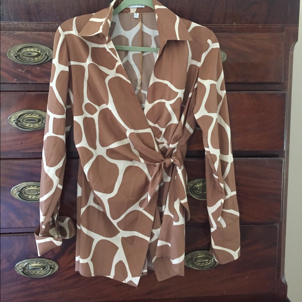 Finley leopard blouse
