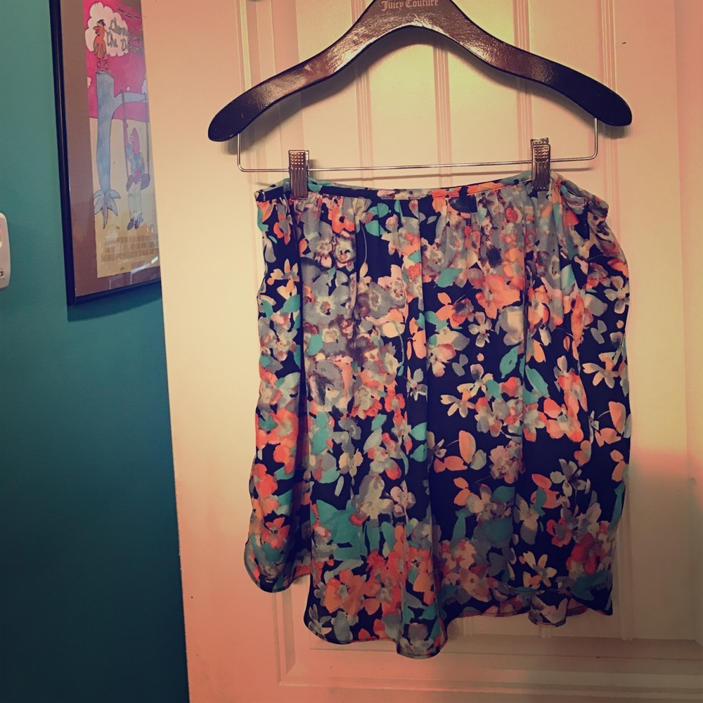 Lauren Conrad Floral Skirt
