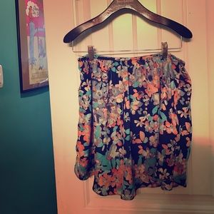 Lauren Conrad Floral Skirt