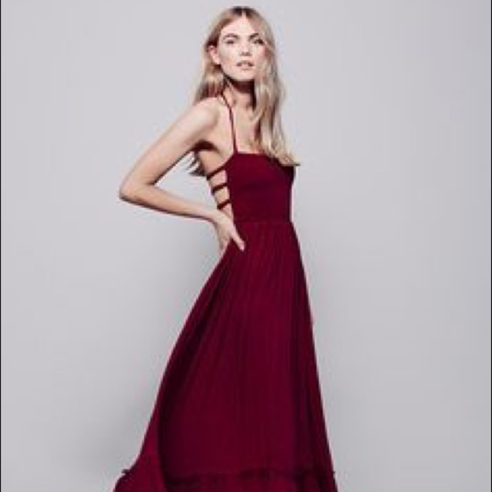 Free People Extratropical Dress in Garnet