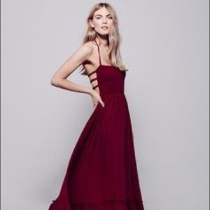 Free People Extratropical Dress in Garnet