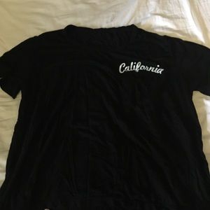 Black California crop top
