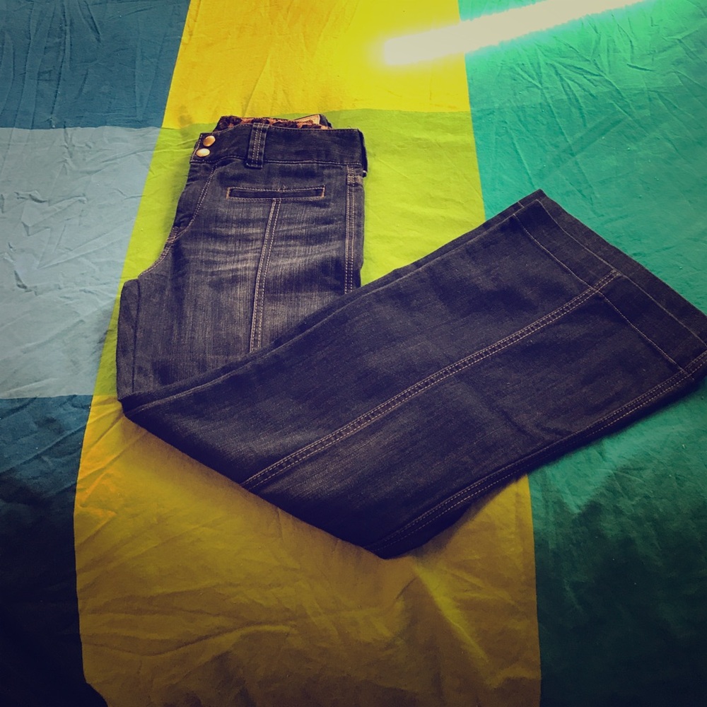 High waisted trouser jeans