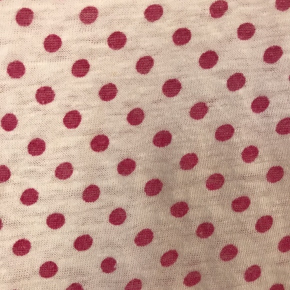 Reddish pink and cream polka dotted shirt - Picture 3 of 3