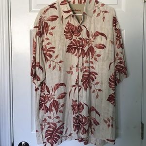 Tommy Bahama silk floral print shirt