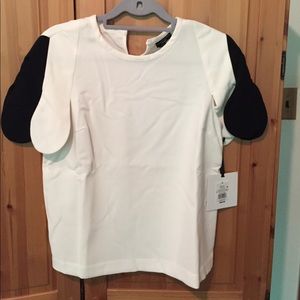 Victoria Beckham Black/White Petal Shirt size M